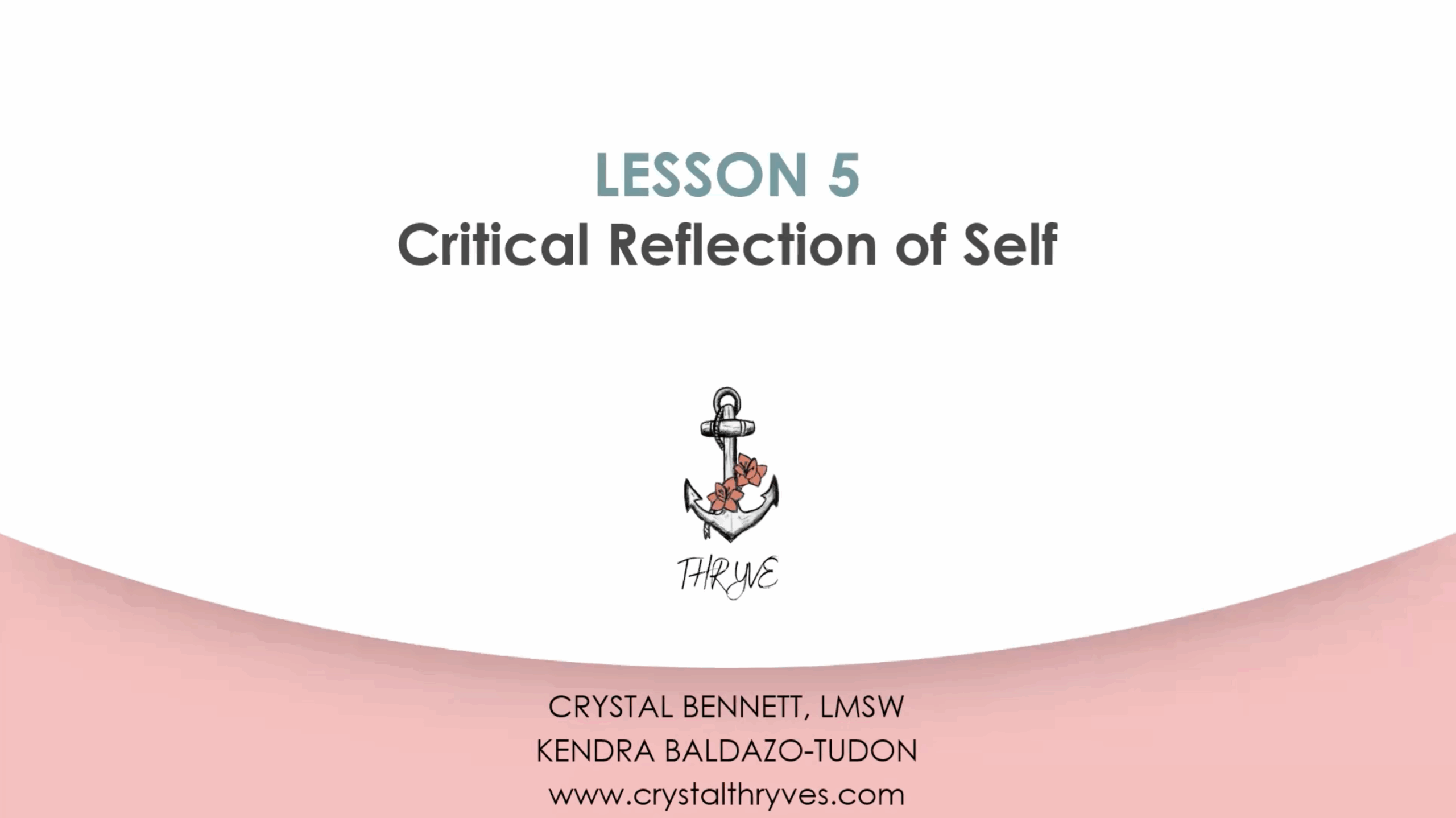 Critical Self-Reflection of Self